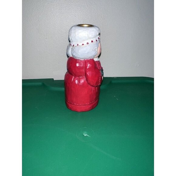 Eddie Walker MRS CLAUS Candle Holder Signed Holidays Decor Midwest of California - Picture 3 of 7